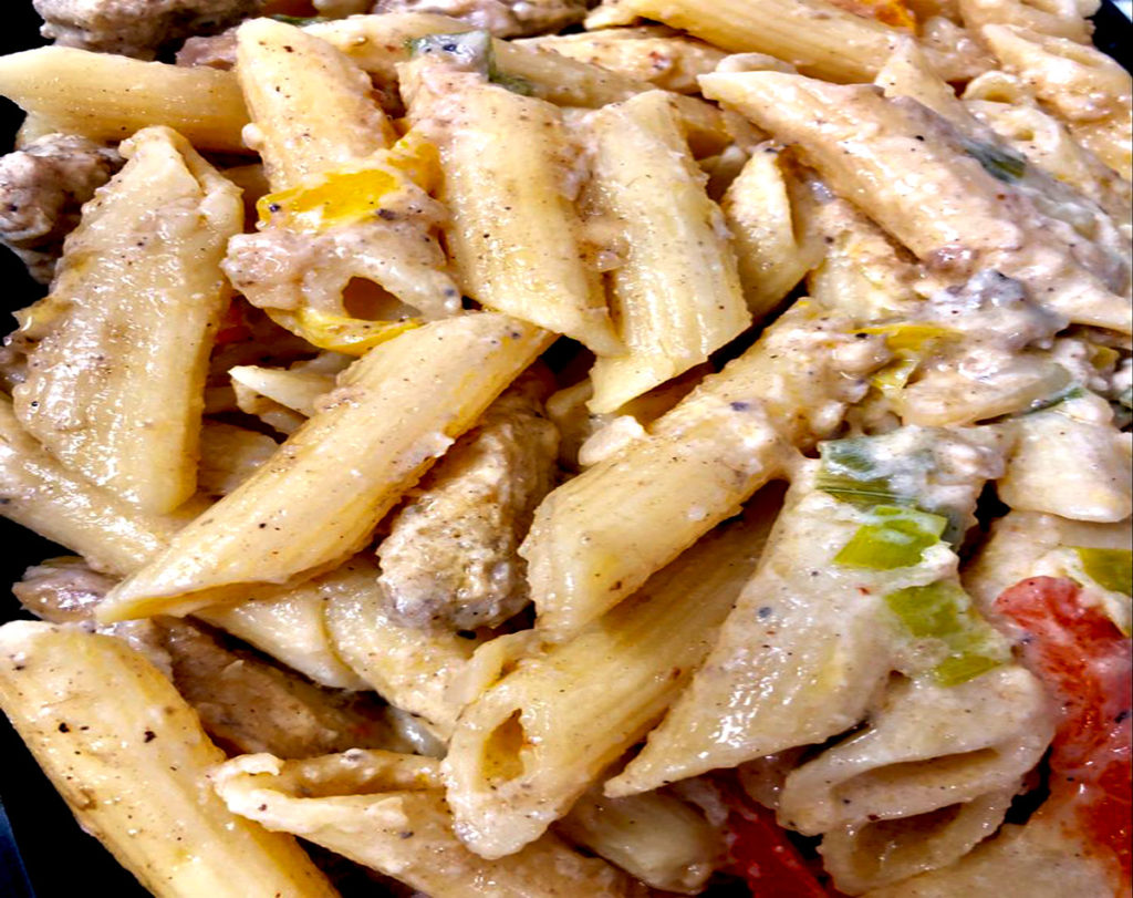 Rasta Pasta With Spicy Jerk Chicken