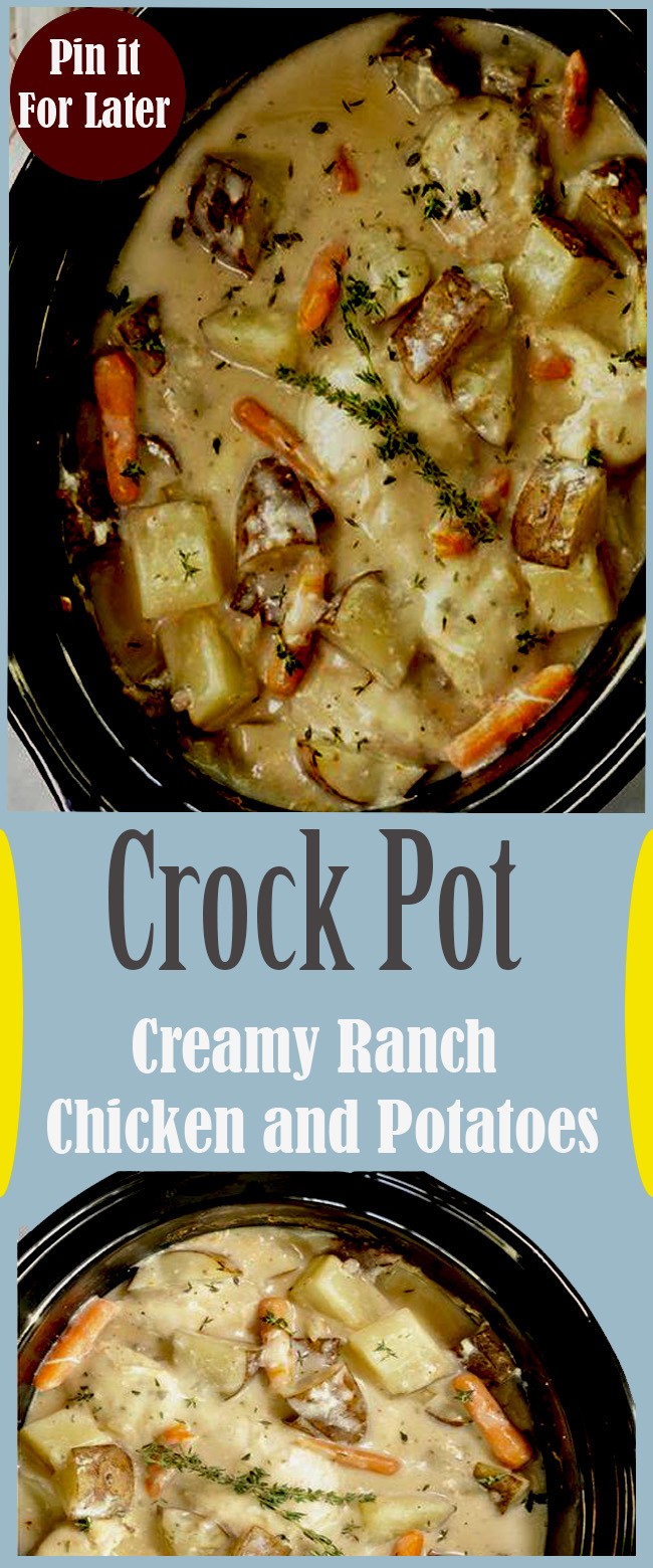 Crock Pot Creamy Ranch Chicken and Potatoes