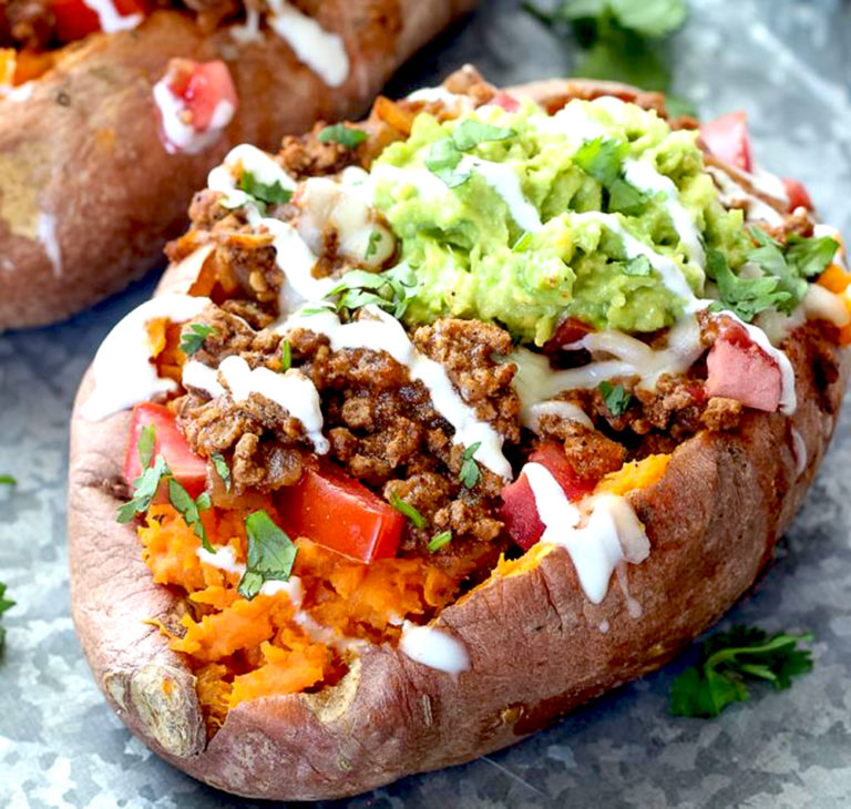 Taco Stuffed Sweet Potatoes Recipe | Superfashion.us