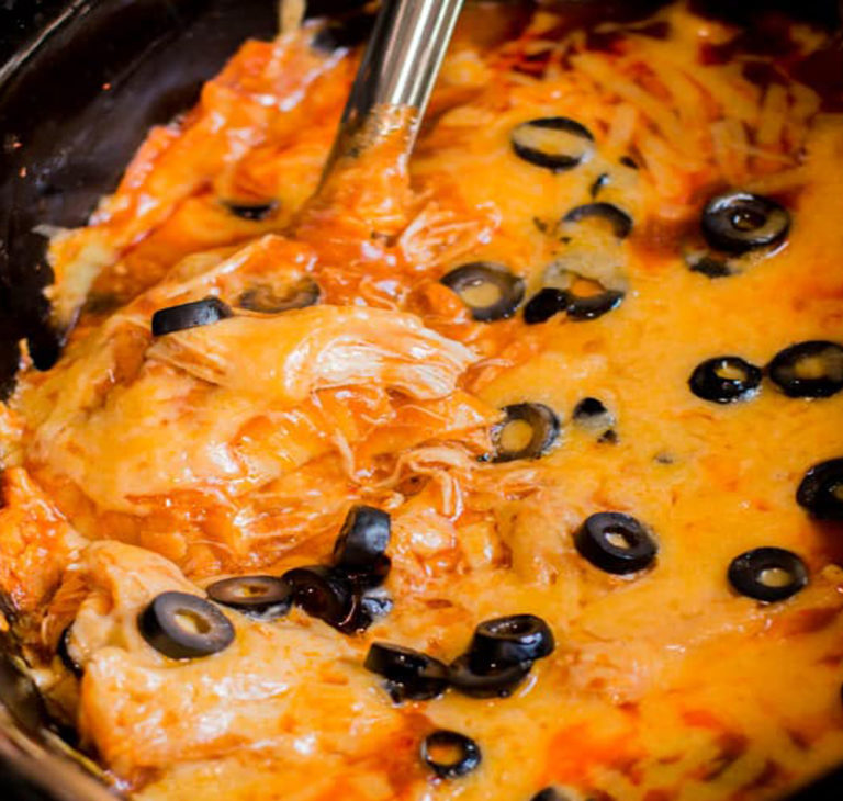 Slow Cooker Chicken Enchilada Casserole Superfashion Us