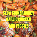 SLOW COOKER HONEY GARLIC CHICKEN AND VEGGIES