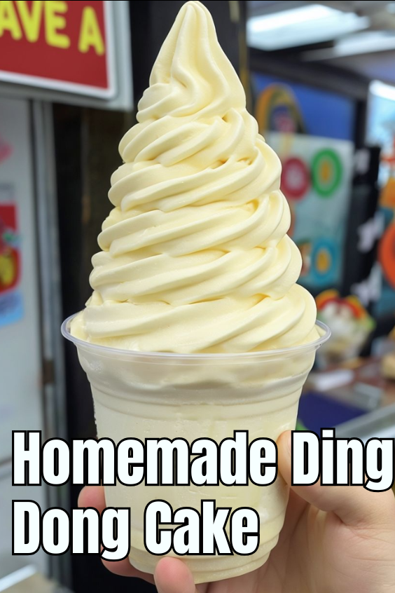 Swirled pineapple Dole Whip in a clear cup with a spoon.