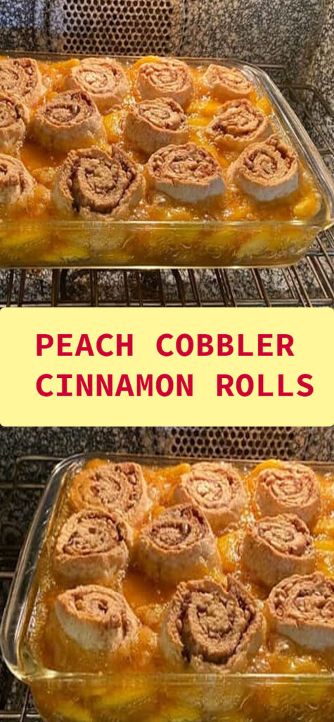 PEACH COBBLER CINNAMON ROLLS | superfashion.us