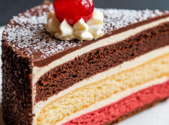 Neapolitan Millionaire Cake