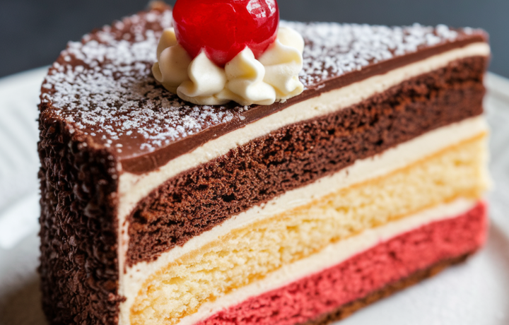 Neapolitan Millionaire Cake