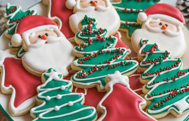 Christmas Piped Buttercream Cookies