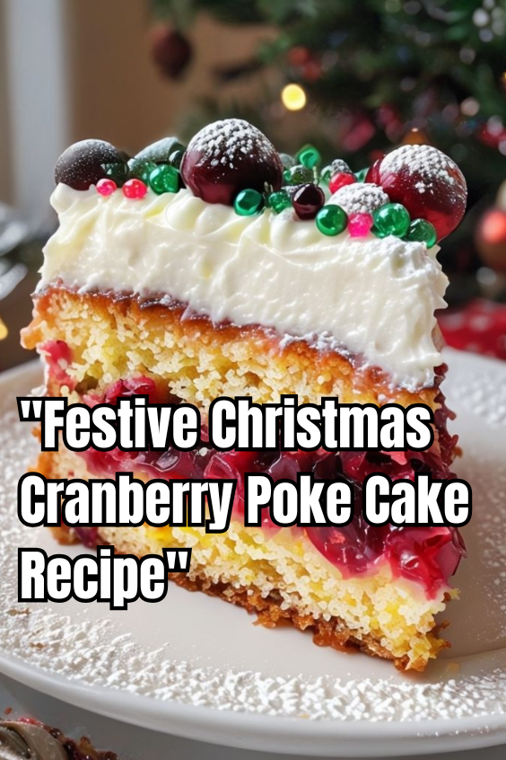 Christmas Cranberry Poke Cake